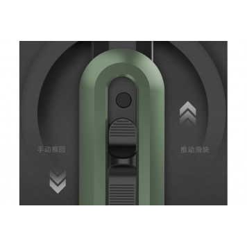 Нож технический HT4018L "Home Series Green" 18 мм, сегментированное лезвие Deli-3