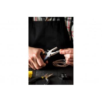 Плоскогубцы HT2007C комбинированные "Home Series Gray" 180мм, Deli-1