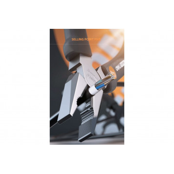 Плоскогубцы HT2007C комбинированные "Home Series Gray" 180мм, Deli-3