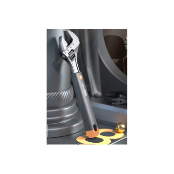 Ключ HT1508C разводной "Home Series Gray" 200мм, Deli-1