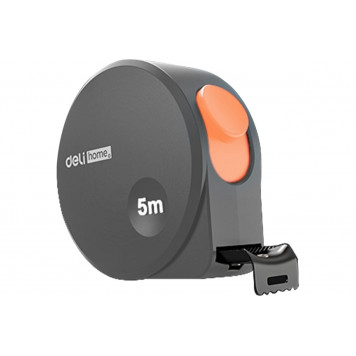 Рулетка HT8519C "Home Series Gray"  5мх19мм, Deli