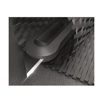 Нож технический HT4008C "Home Series Gray", Т-образное лезвие Deli-2