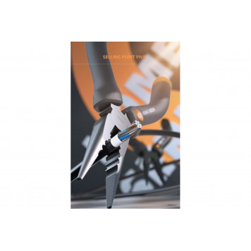 Удлиненные плоскогубцы "Home Series Gray" HT2106C 160мм, Deli-4