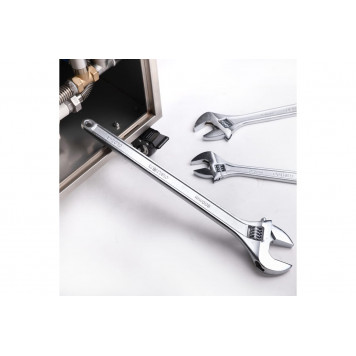 Ключ DL024A разводной 600 мм, 0-62 мм хромированный Deli-2