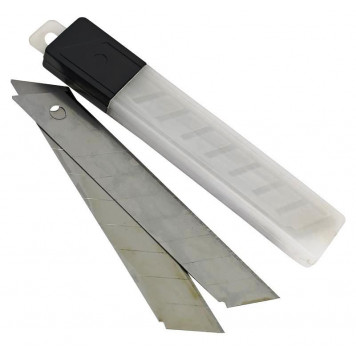 Лезвие 8218109 сменные отламывающиеся, 18 мм, набор 10 шт.-1