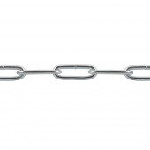 Цепь DIN 763 длиннозвенная оцинкованная 8 мм, 10 м