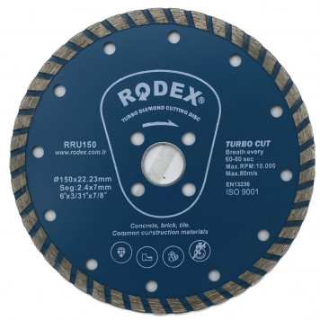 Диск RRU150 алмазный TURBO 150 мм RODEX