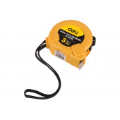 Рулетка DL9003B 3м х 16мм метрическая, корпус ударопрочный Deli