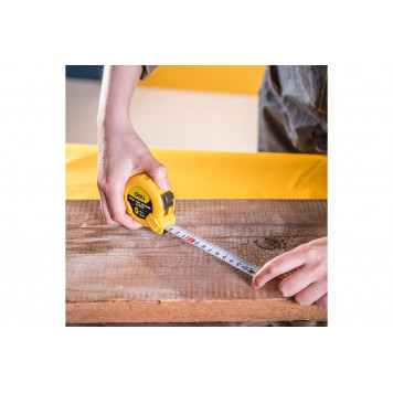 Рулетка DL9005B 5м х 19мм метрическая, корпус ударопрочный Deli-6