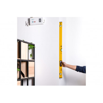 Уровень DL291000 строительный магнитный 3 глазка 100 см Deli-6