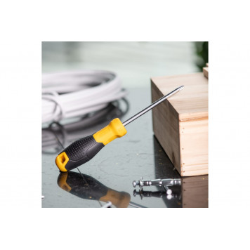 Отвёртка крестовая DL636100 PH2x100 мм, CR-V Deli-5