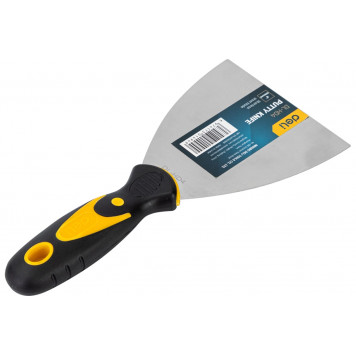 Шпатель DL-HD4 100мм нержавеющая сталь Deli-1