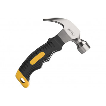 Молоток-гвоздодер DL441008 укороченный 250 гр, 160 мм, фиберглассовая рукоять DELI-10