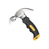 Молоток-гвоздодер DL441008 укороченный 250 гр, 160 мм, фиберглассовая рукоять DELI