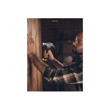 Молоток-гвоздодер DL441008 укороченный 250 гр, 160 мм, фиберглассовая рукоять DELI-8