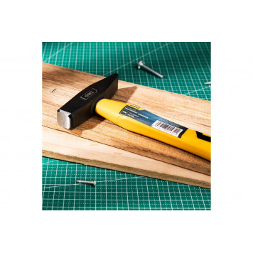 Молоток DL442003 слесарный 300гр фиберглассовая рукоять, Deli-6