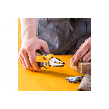 Плоскогубцы DL2007Z комбинированные 180мм двухкомпонентная рукоятка Deli-3