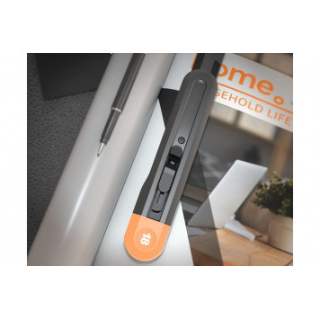 Нож технический HT4018C "Home Series Gray" 18 мм, сегментированное лезвие Deli-1