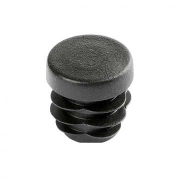 Заглушка для труб D-18 круглая, черная