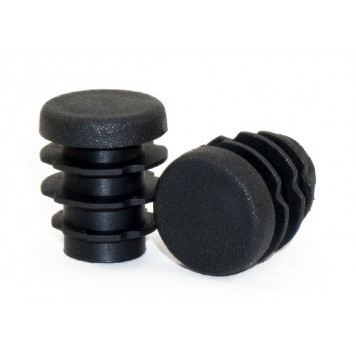 Заглушка для труб D-20 круглая, черная 26-0025-1