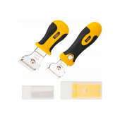 Набор DL359204 шпателей 2шт нержавеющая сталь, 3 типа лезвий Deli