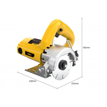Пила DL-YS110-E1 дисковая по плитке, мрамору, 1250Вт, 13500об/м Deli-6