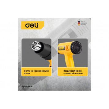 Фен DL5200 технический 1600 Вт DELI-4
