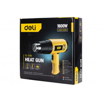 Фен DL5318 технический 1600 Вт с плавной регулировкой скорости DELI-1