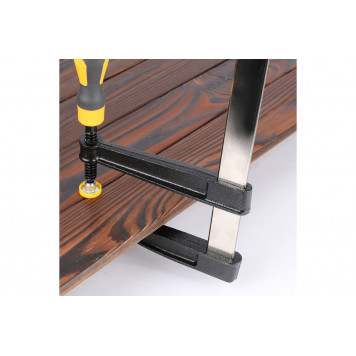 Струбцина DL111250 F-образная 500x120мм, Deli-1