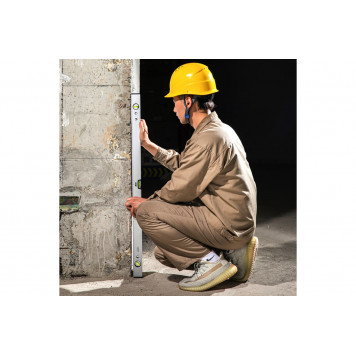 Уровень DL7001000B строительный магнитный 3 глазка, 1000мм, Deli-3