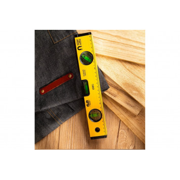 Уровень DL290300 строительный магнитный 3 глазка 30 см Deli-4