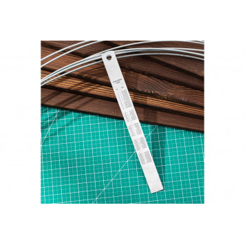 Линейка DL8015Y стальная 150мм, Deli-5