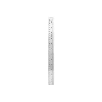 Линейка DL8030Y стальная 300мм, нержавеющая сталь Deli