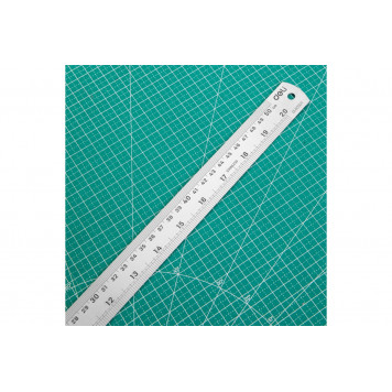 Линейка DL8050Y стальная 500мм нержавеющая сталь Deli-2