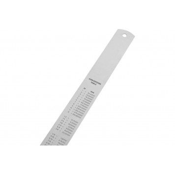 Линейка DL8050Y стальная 500мм нержавеющая сталь Deli-8