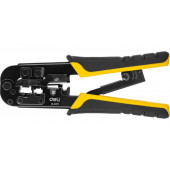 Клещи обжимные DL4971 с храповым механизмом (4P,6P,8P) 200 мм Deli