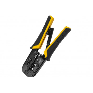 Клещи обжимные DL4971 с храповым механизмом (4P,6P,8P) 200 мм Deli-4