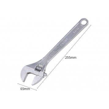 Ключ DL010A разводной 250 мм, 0-30 мм хромированный DELI-2
