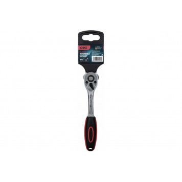 Трещотка DL2324 1/4", 155 мм, 72 зуба DELI-2