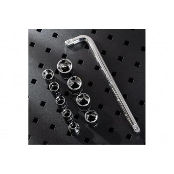 Набор DL2024 торцевых головок и ключей 24 предмета 1/2", Deli-3