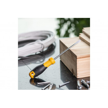 Отвёртка шлицевая DL6361251 6х125 мм, CR-V Deli-1