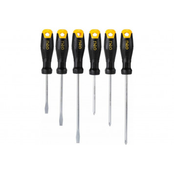 Набор DL620006 отверток 6шт. SL5x75, SL5x100, SL6x150, PH1x75, PH1x100, PH2x150, Deli
