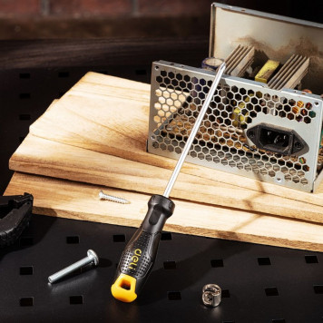 Отвёртка DL625125 крестовая PH1x125мм, CR-V Deli-6