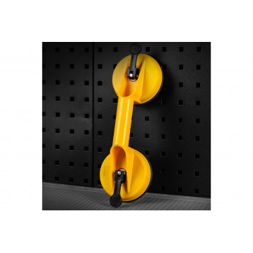 Присоска DL-XP22 двойная для стекла 2х118мм (80кг), Deli-1