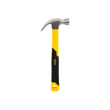 Молоток-гвоздодер DL5002 500 гр, фиберглассовая рукоять DELI-1