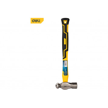 Молоток DL443016 рихтовочный 450гр, фиберглассовая рукоять, Deli-1