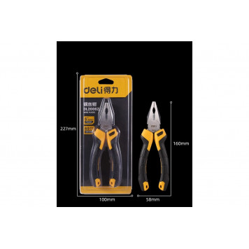 Плоскогубцы DL2006Z комбинированные 160мм, Deli-9