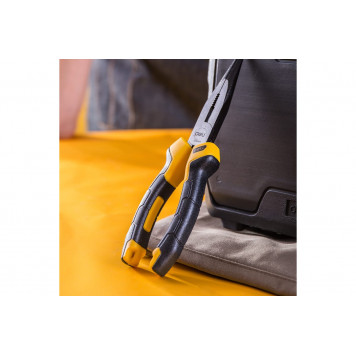 Удлиненные плоскогубцы DL2108Z 200мм, с прорезиненной рукоятью, Deli-1