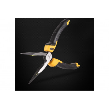 Удлиненные плоскогубцы DL2108Z 200мм, с прорезиненной рукоятью, Deli-4