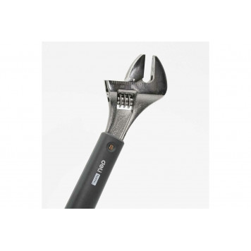 Ключ HT1508 разводной "Home Series Black" 200мм, рукоятка из Soft Touch пластика Deli-6